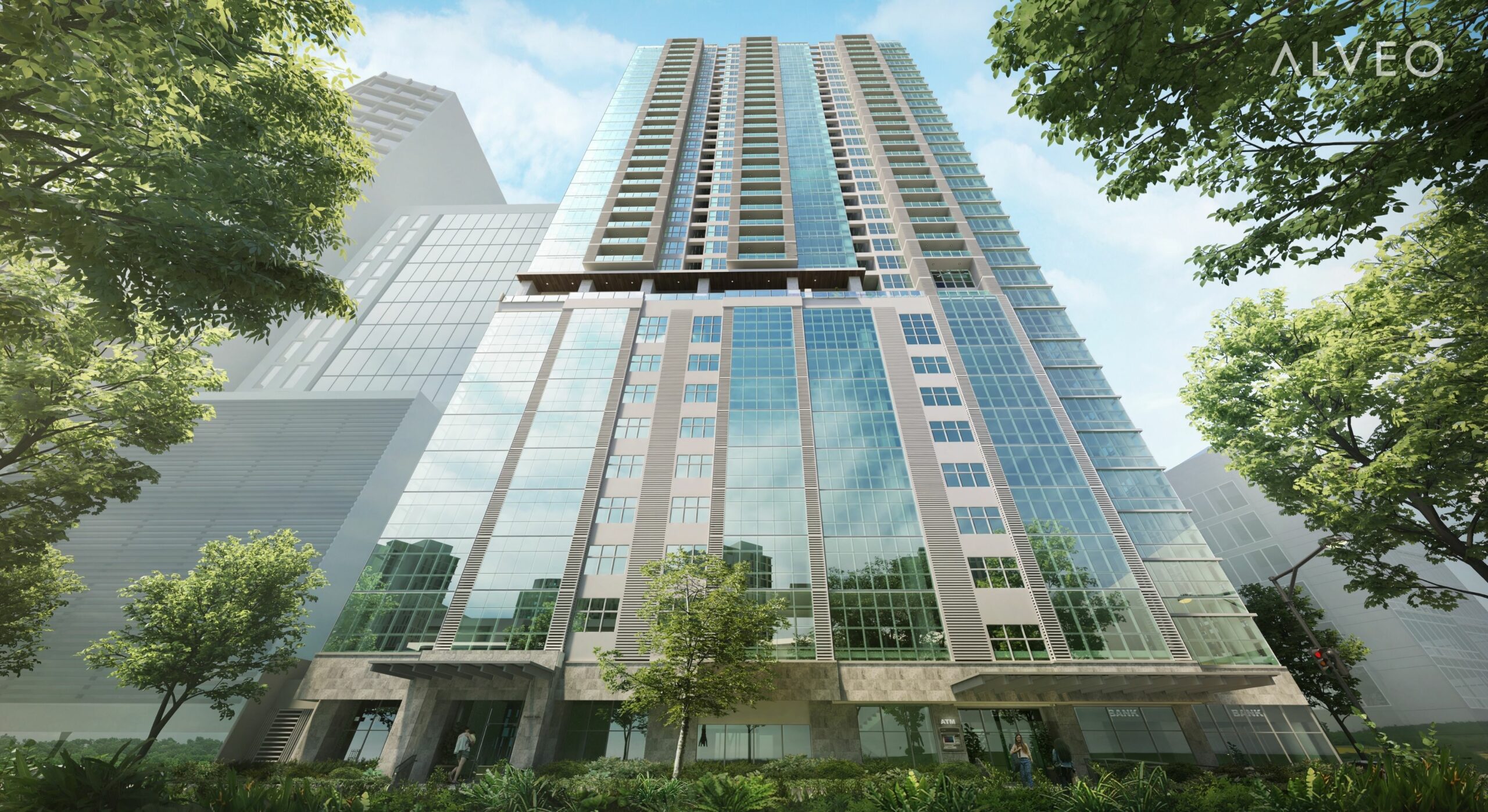 PARKFORD SUITES LEGAZPI - Facade (Artist's Perspective)
