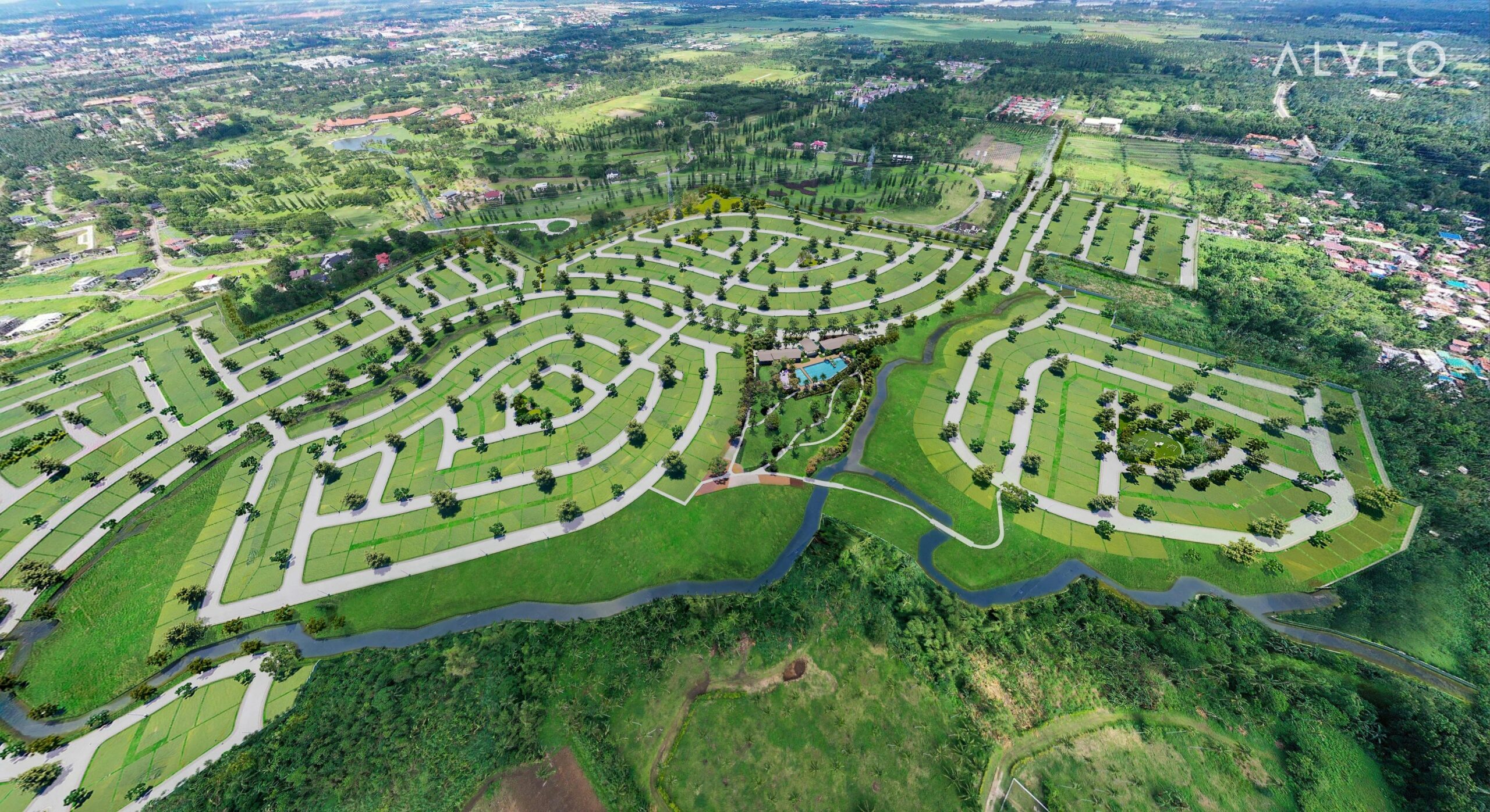 SOUTH PALMGROVE - Site Aerial View (Artist's Perspective)